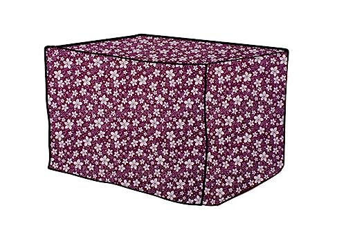 Image of The Furnishing Tree PVC Waterproof Microwave Oven Cover Compatible for Morphy Richards 20 L Grill 20MBG Floral Pattern Purple