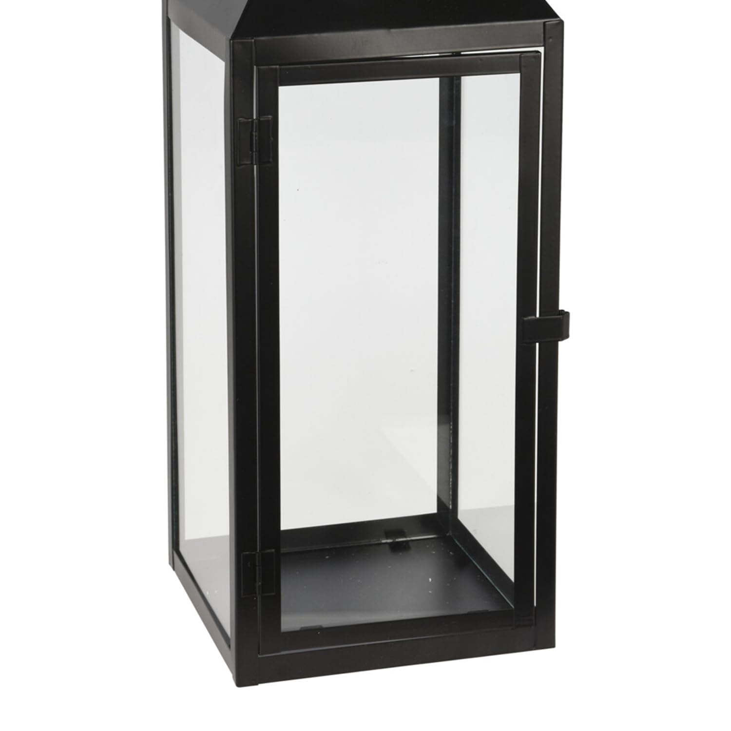 Mojawo 3er Set Gartenlaterne Windlicht Laterne Laternen Metalllaterne Set Dekoration Außen Metall Schwarz H23/39/49cm