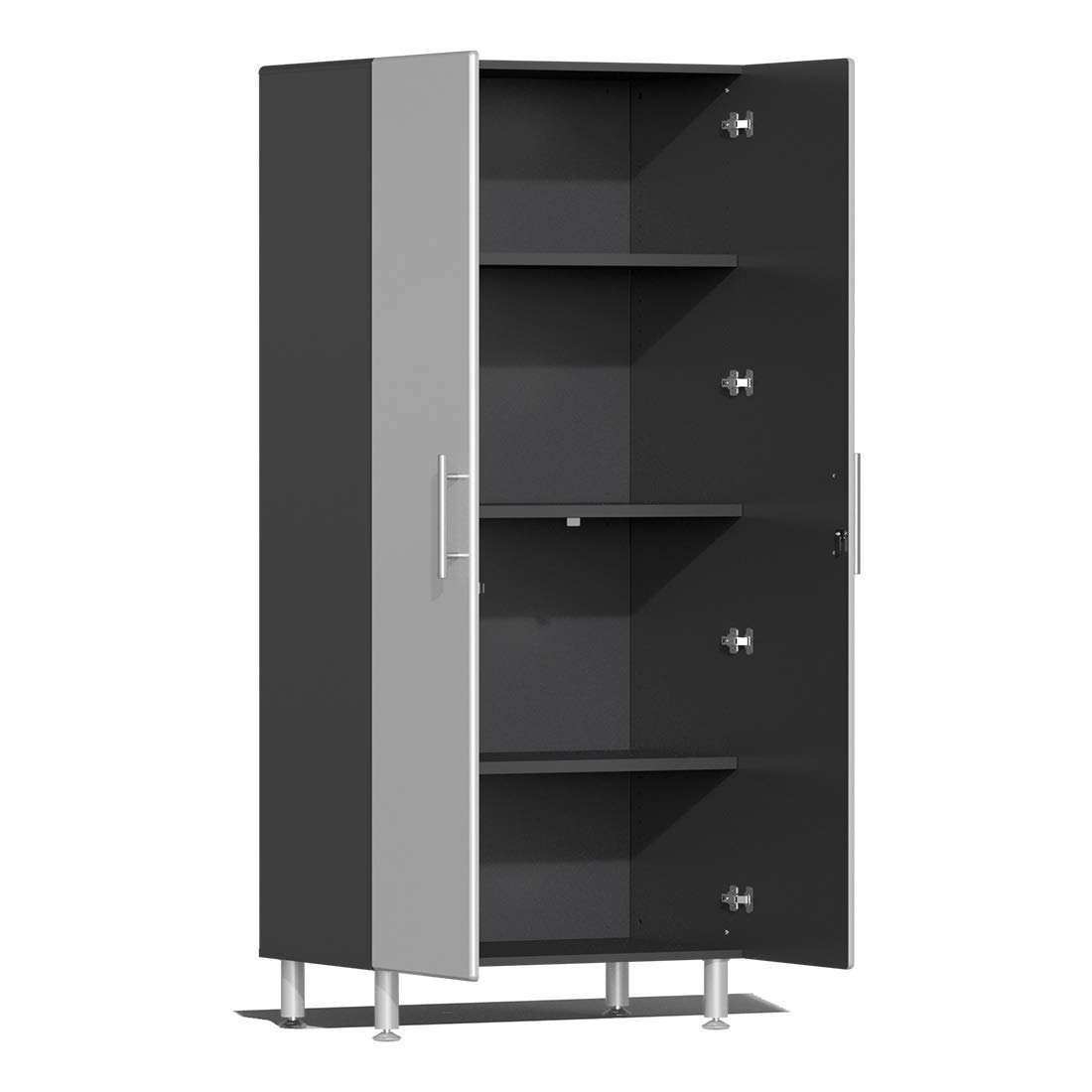 Ulti-Mate UG22640S 4-Piece Tall Garage Cabinet Kit in Stardust Silver Metallic