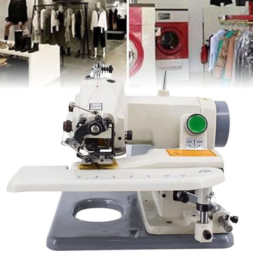 LSBHPPD Máquinas de Dobladillo de Punto Ciego portátiles, máquina de Coser y Bordar, máquina de Coser modista, Pedal Profesional de Dobladillo de Punto Ciego con 10 Agujas