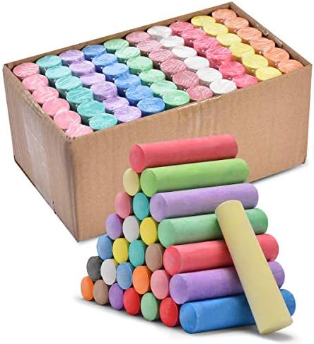 FELIZROCA 60pcs Giant Pavement Chalks for Children Chalk Sidewalk City Chalk Toddlers Outdoor Walking Out the Driveway