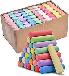 FELIZROCA 60pcs Giant Pavement Chalks for Children Chalk Sidewalk City Chalk Toddlers Outdoor Walking Out the Driveway