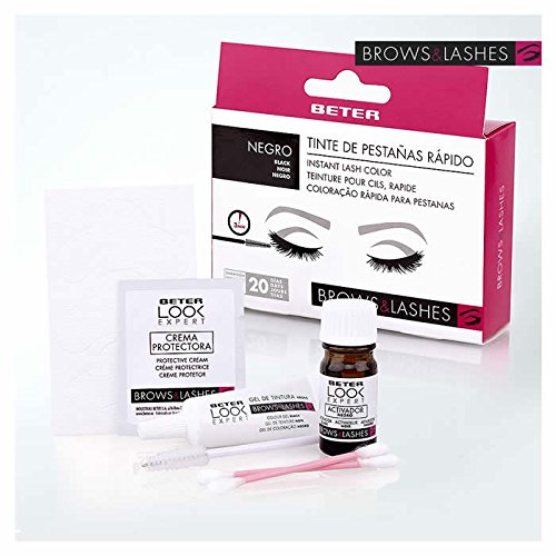 Beter Tinte de pestañas negro de larga duracin, profesional Instant Lash Color, efecto mscara de...