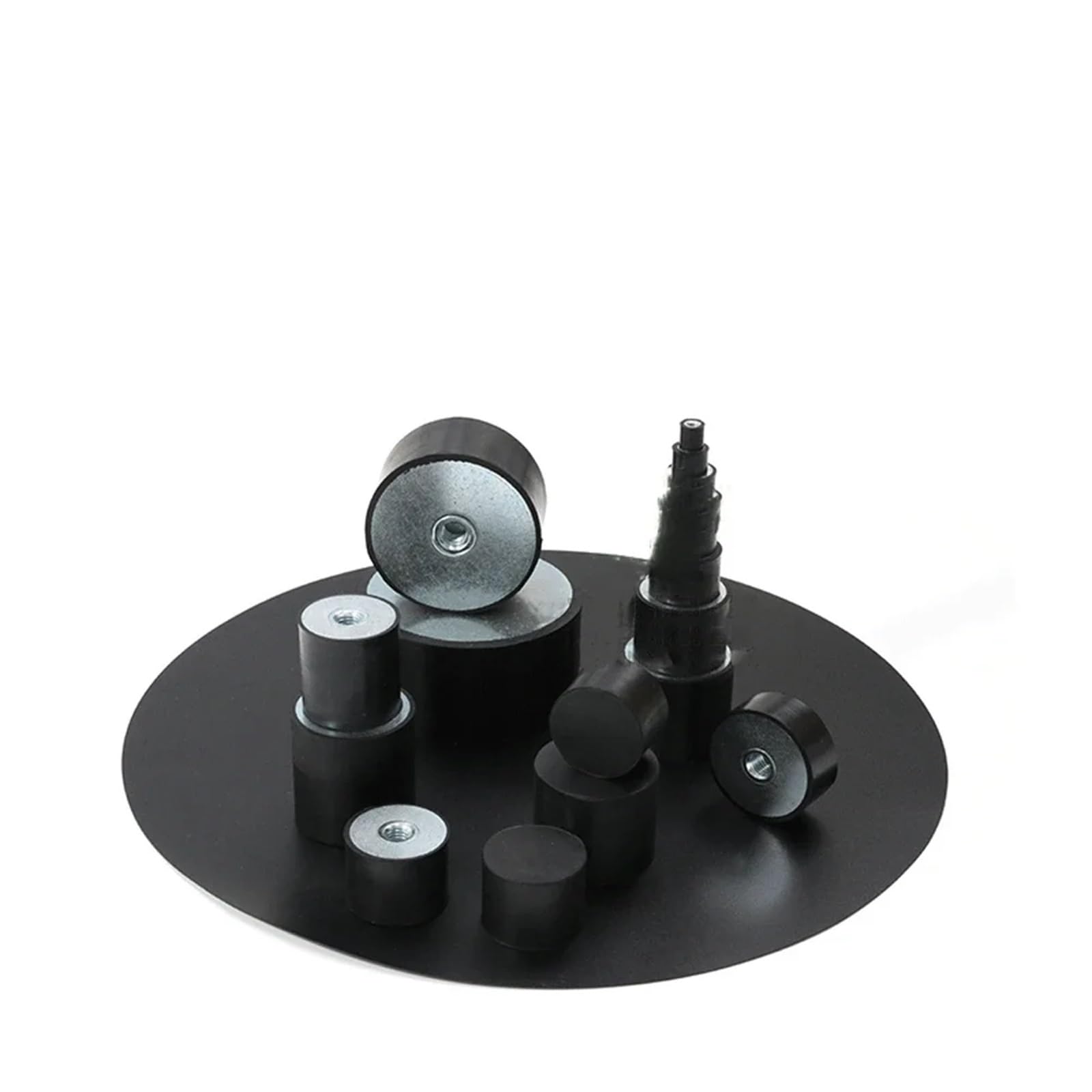 XZPAWL DE M3 M4 M5 M6 M8 Métrico Hembra Lateral Amortiguador de Goma Almohadilla de Choque Amortiguador Bobina de Montaje Aislador for Barco Coche(M12-75x50mm)