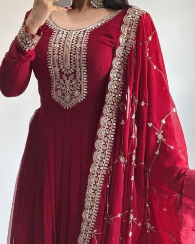 Event Party Wear Stitched Indian Long Anarkali Gown Dress Stylish Salwar Kameez Suits.3