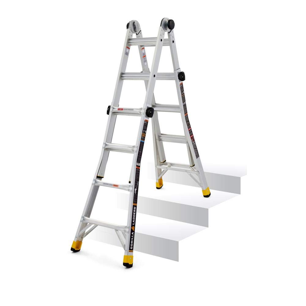 Gorilla Ladders MPXA18+GLS32 18 ft. MPX MultiPosition Ladder/Gorilla Ladders 3Step