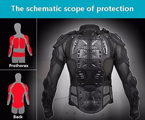 Miniatura 5 de Traje protector de cuerpo completo para motocicleta, M, Negro