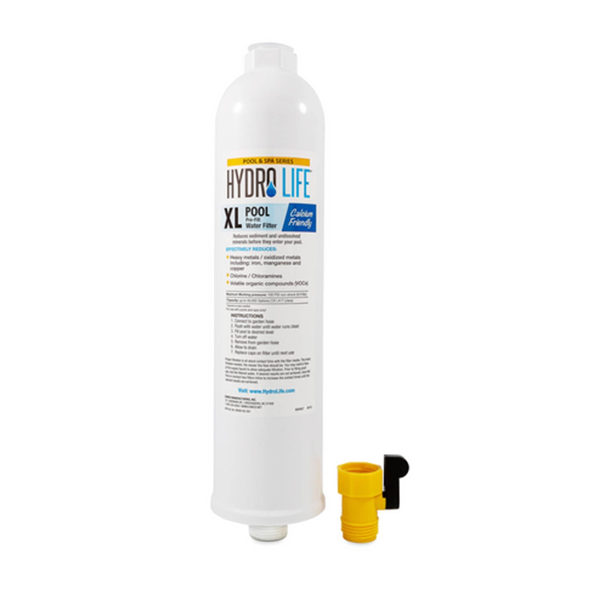 Hydro Life Camco Pool & Spa XL Pool Filter - A Great Filtration Solution as You Fill or Top-Off Your Pool or Spa - Filters Up to 40,000 Gallons with a Single Filter (52810)