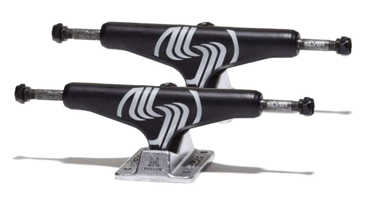 Axes Skateboard Trucks Silver (Set 2) M Class Hollow Black 8.5