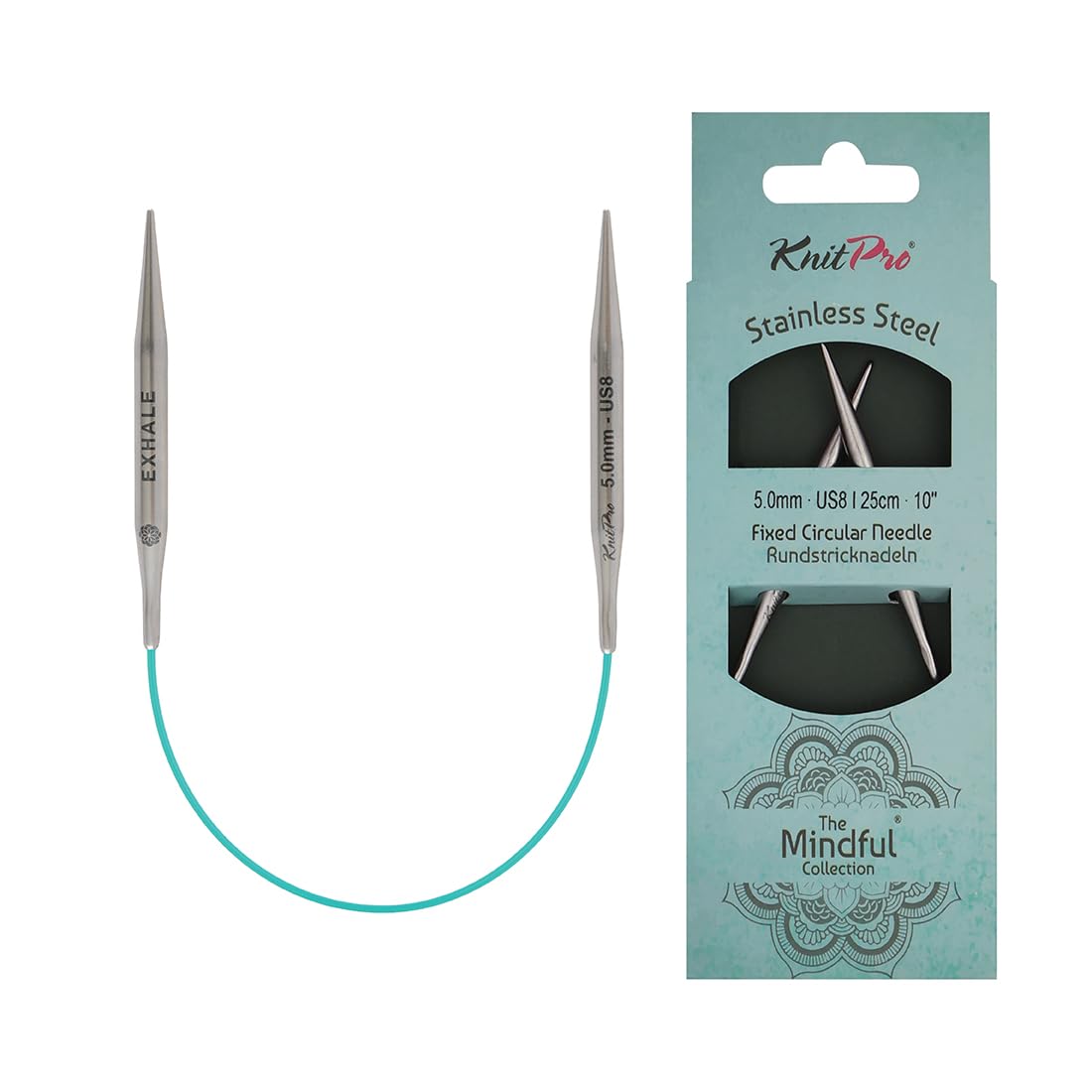 KnitPro The Mindful Collection Fixed Circular Needles 10" (25cm) | Size 5.00mm