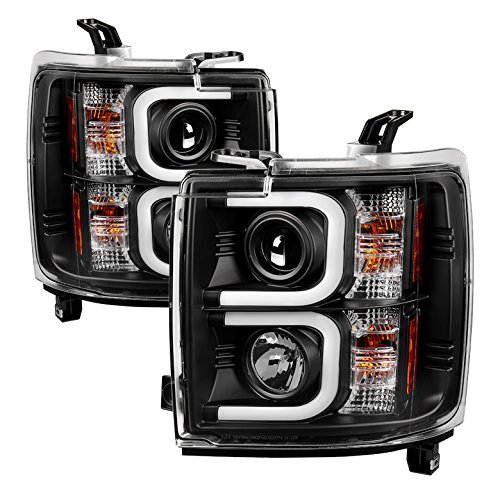 Xtune for Chevy Silverado 2015-2016 2500/3500 HD Headlights - Light Bar DRL