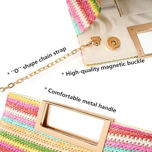 Image of Gurina Evening Clutch Purses for Women Formal Party Clutch Bags Cocktail Prom Fashion PU Leather Shoulder Handbags