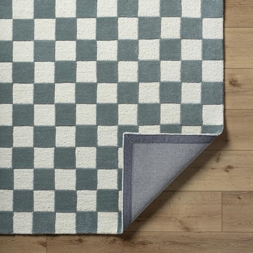 Image of Hand Tufted Wool Carpets Anti Shedding Rug Modern Carpets for Living Room Size 7x10 Feet