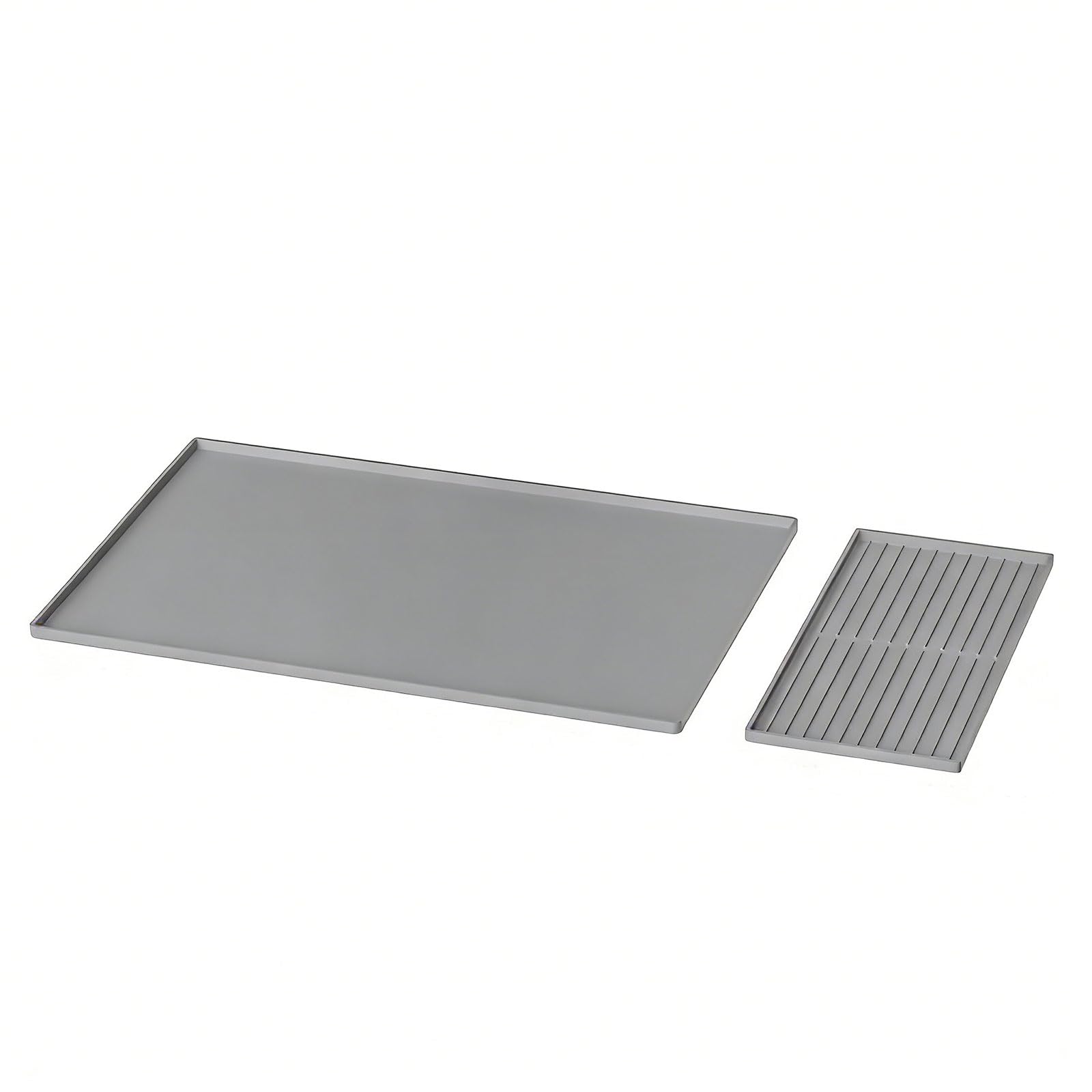 Piceioep Flexible Food Grade Station Mat Reduction Countertop Safeties 40.5x61cm Silicone Coffee Machine Mat with Raised Borders