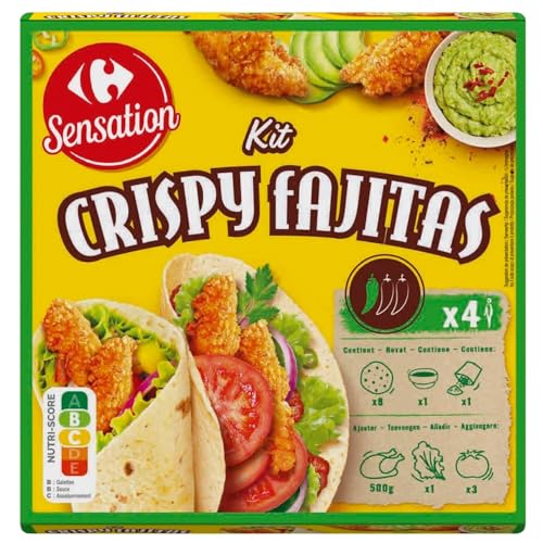 Kit Crousti Faji CARREFOUR SENSATION fajitas croustillantes de 530g lot de 3