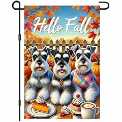 Three Dogs Scarves Hello Fall