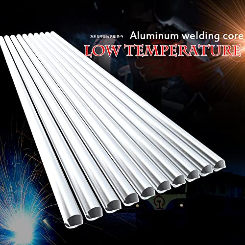 Qican 10 PCS fio de alumínio de baixa temperatura com núcleo de fluxo de 2,4 mm * 230 mm haste de so