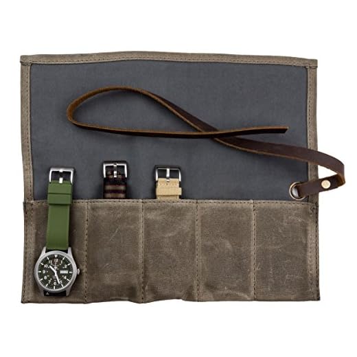 Durable Canvas Watch Roll for Travel