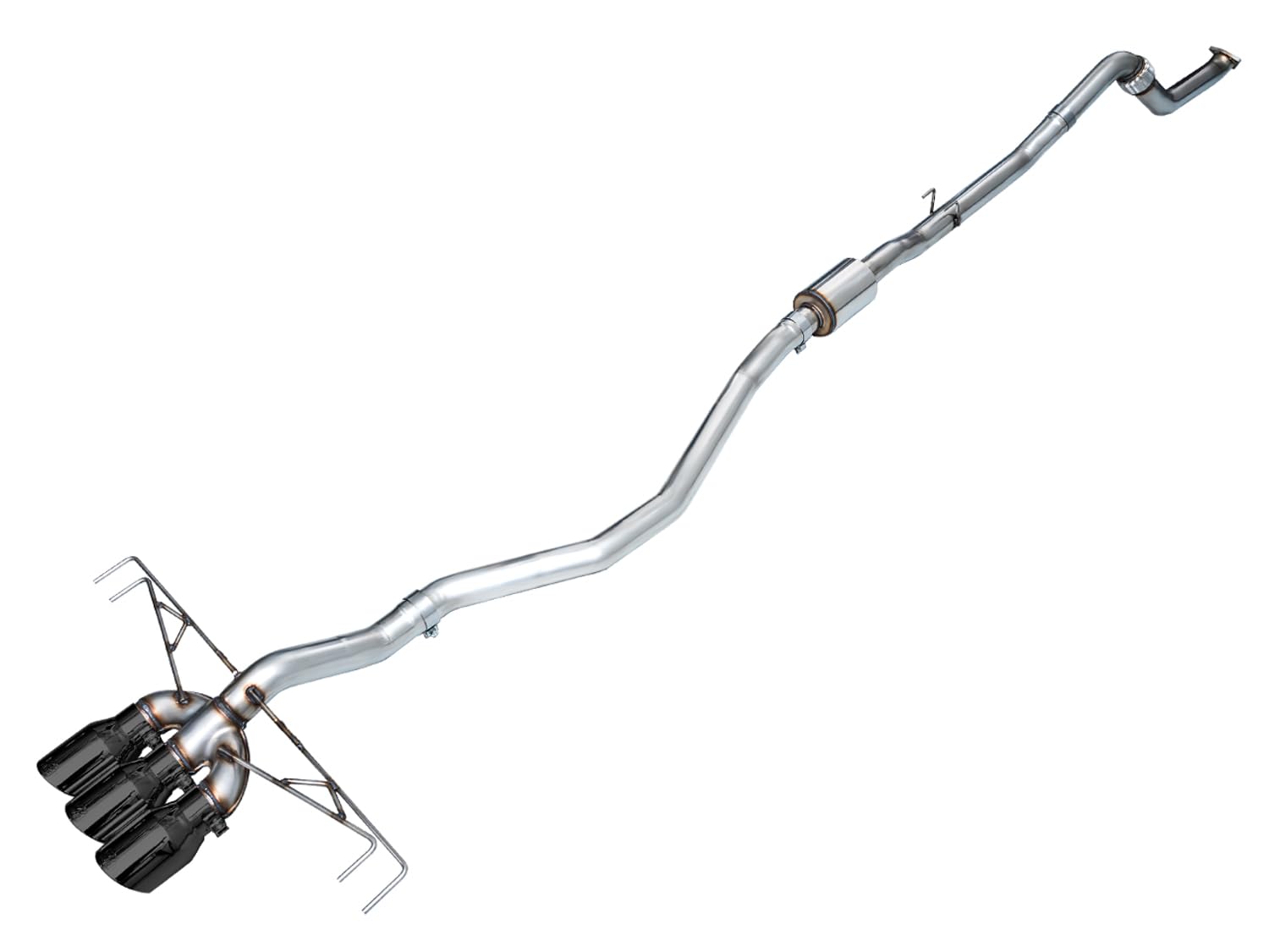 AWE Tuning 2023 Honda Civic Type R FL5 Track Edition Exhaust with Triple Diamond Black Tips