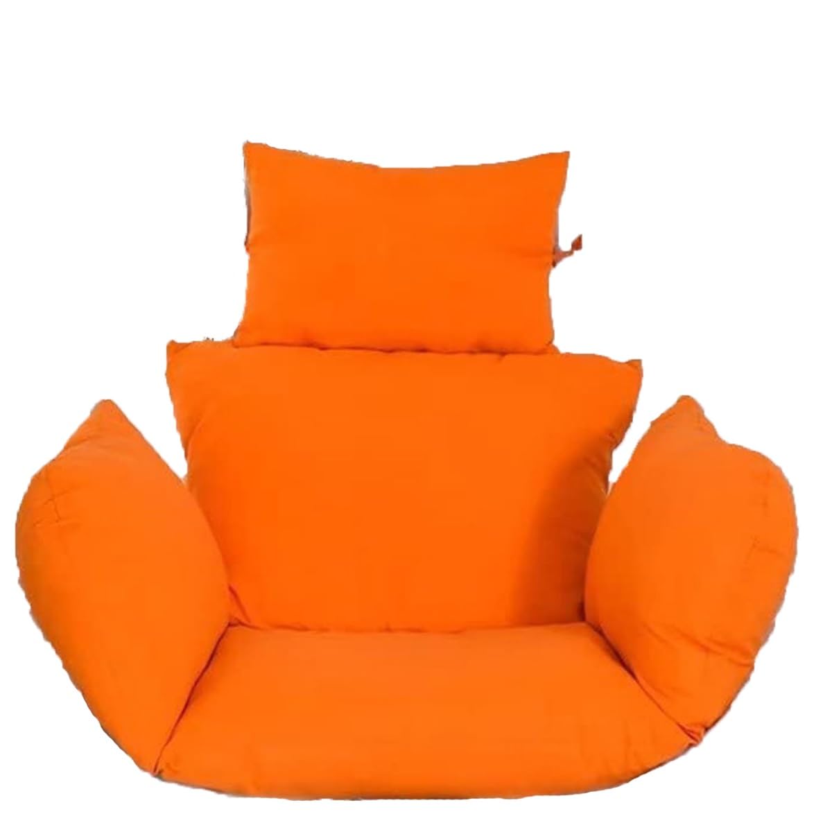 Cojín para silla colgante lavable naranja que soluciona el dolor de espalda en jardín