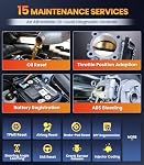 OBD2 Scanner for Jaguar/Land/Rover, OM501 All Systems Diagnostic Tool with 15 Resets (Oil/ETC/EPB/ABS/SAS/BAT Register...), Full OBDII Functions Read&Erase Fault Codes, Free Software Update