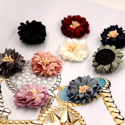 Ornamentos florales simulados para ropa 20 piezas miniatura 4