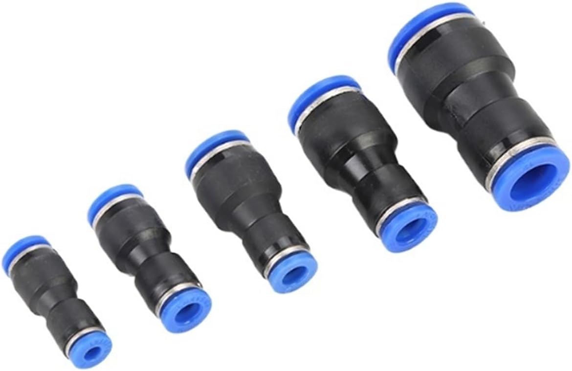 1pcs PU/PG Pneumatic Quick Fittings Compressor Accessories 4/6/8/10/12/14/16MM Air Pipe Connectors Hose Spare Parts(PG 8-4mm)