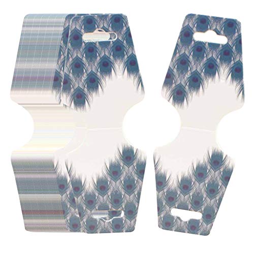 Preisvergleich Produktbild Gazechimp 100 Stücke Halsketten Ohrringe Display-Karten Papier Ohrringhalter Halskettehalter - B