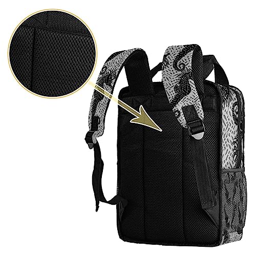 Sac à dos hippocampe enfant pour l'école et les sorties de loisirs - 4