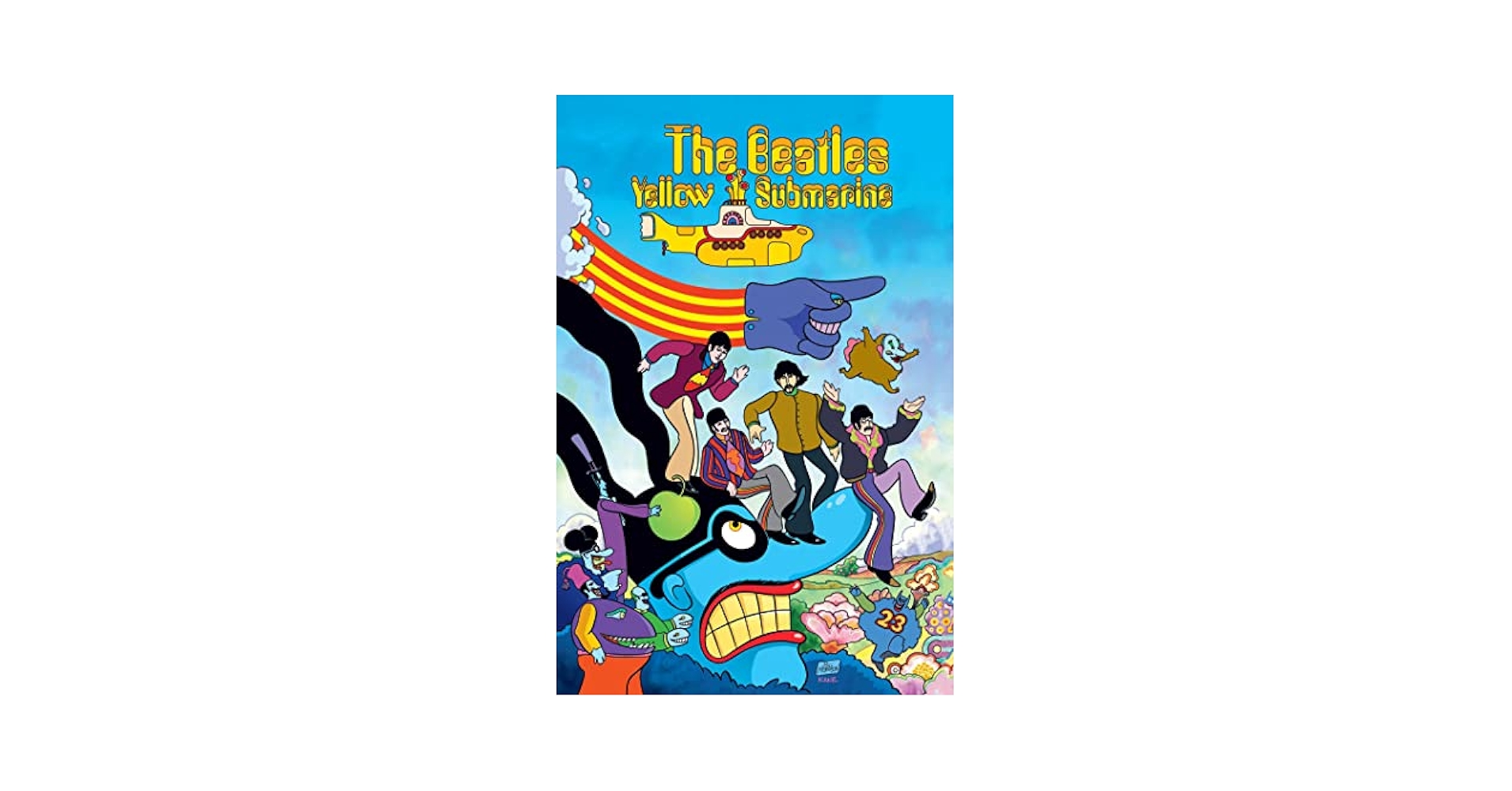 The Beatles ポスター アビーロード yellow submarine The