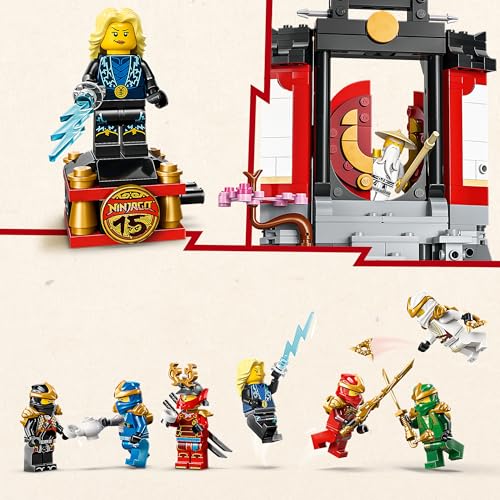 Image of LEGO NINJAGO Ninja Character Display 15th Anniversary - 8 Minifigures Display Stand - 71866
