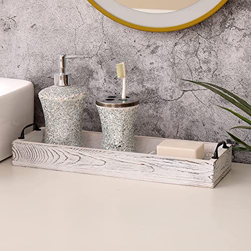 Rustic-Wooden-Serving-Trays-Rectangular-with-HandleOttoman-Tray-for-Living-Room-16-Inch-Long-for-Serving-Winewhitewashed Rustic Wooden Serving Trays Rectangular with HandleOttoman Tray for Living Room 16 Inch Long for Serving Winewhitewashed