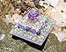 Violet Flame Orgone Pyramid/White Light Crystal Pyramid/Orgonite Pyramid