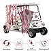 Halloween Golf Cart Decoration Kit Bloody Theme Include Blood Handprint Stickers, Blood-Stained Cloth Strip & Hanging Swing Ghost with Lights for Spool-tacular Rides