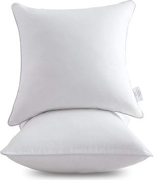 Leeden 20 x 20 Pillow Inserts Set of 2 (White) & 20 x 20 Pillow Inserts Set of 2 (Beige)