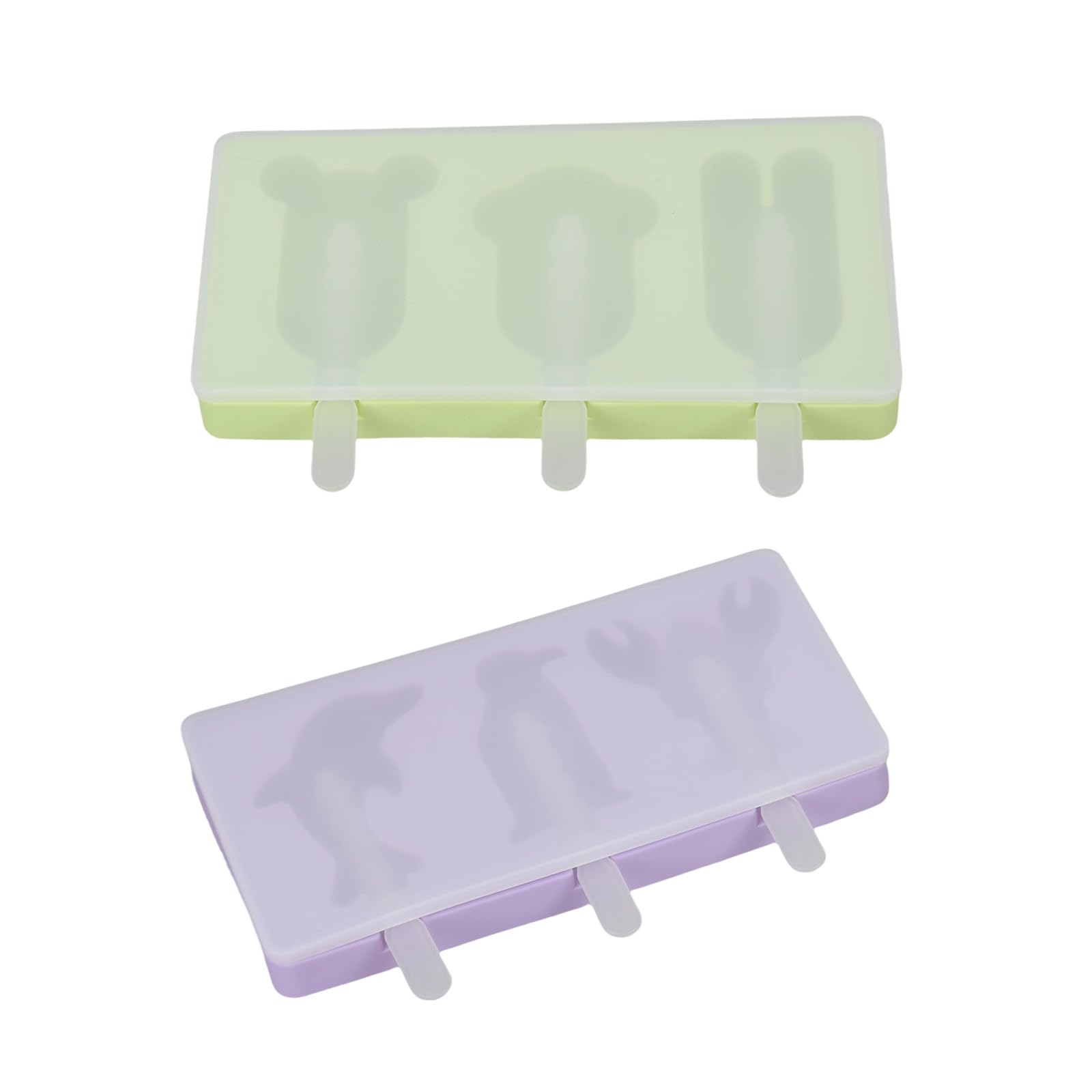PANGBOER Lolly Molds 3 Cavities Silicone Ice Stick Molds for Making Cakesicles, Cake, Cream Cake Maker Set Gift Lolly Mold