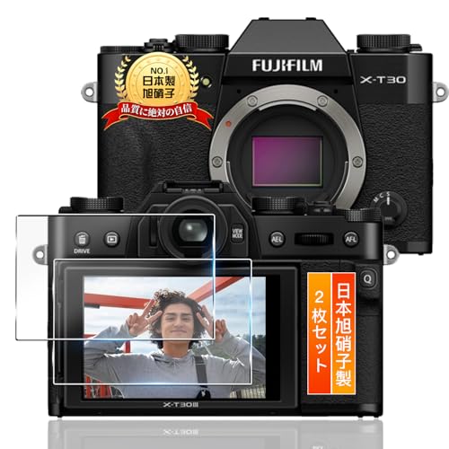 �y2���Z�b�g ���{���Ɏq���z�p FUJIFILM X-T30 III �ی�t�B���� �t�B���� �p FUJIFILM X-T30 III/X-T30 II/X-S10 / X-T30 �K���X�t�B���� �J���������Y�ی�t�B���� �����ߗ� �t���ی�t�B���� �d�x
