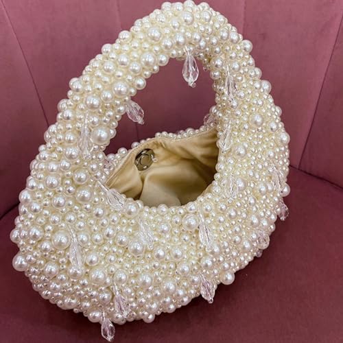 Sac de soirée en perles luxe esthétique et rigide haute couture