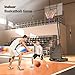 Yohood Basketball Hoop Outdoor Portable, 10ft Quickly Adjustable Basketball Goal System with 44 Inch PC Backboard & Wheels for Court/Backyard/Driveway