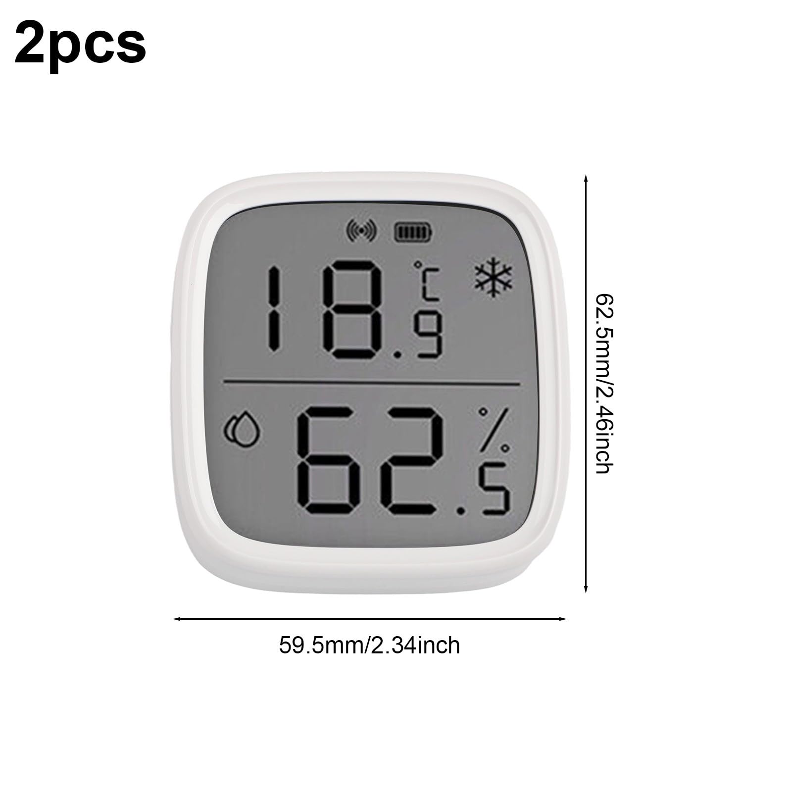 Monitor inalámbrico Zigbee de temperatura y humedad con LCD