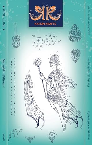 KatKin Krafts Clear Stamp Set-Pine Cone, 6 x 8 ins, Transparent - Image 2