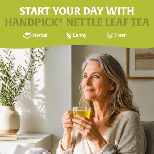 Image of HANDPICK Nettle Leaf Tea (40 Tea Bags) 100% Pure Leaf Tea, No Additives