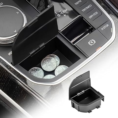 KUNGKIC ABS Gear Shift Storage Box Cover