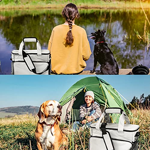 Joysnana Dog Travel Bag - Airline Approved - Weekend Dog Travel Set with 2 Dog Food Containers, 2 Collapsible Dog Bowls… - Image 8