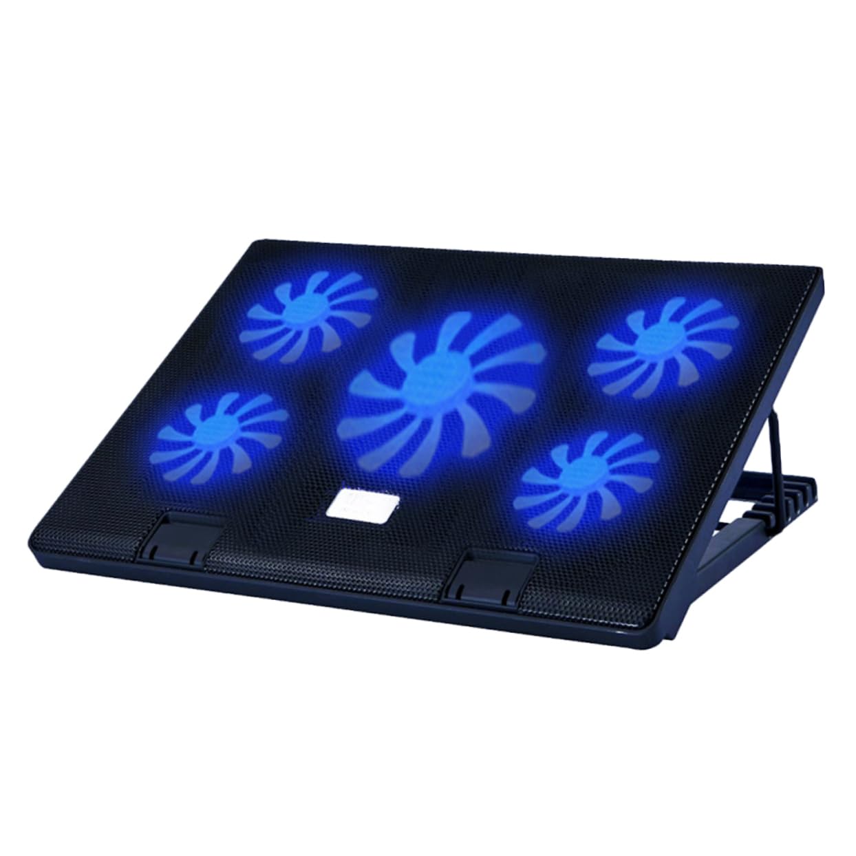 Refroidisseur pour Ordinateur Portable Dc5v à 5 Ventilateurs Noir