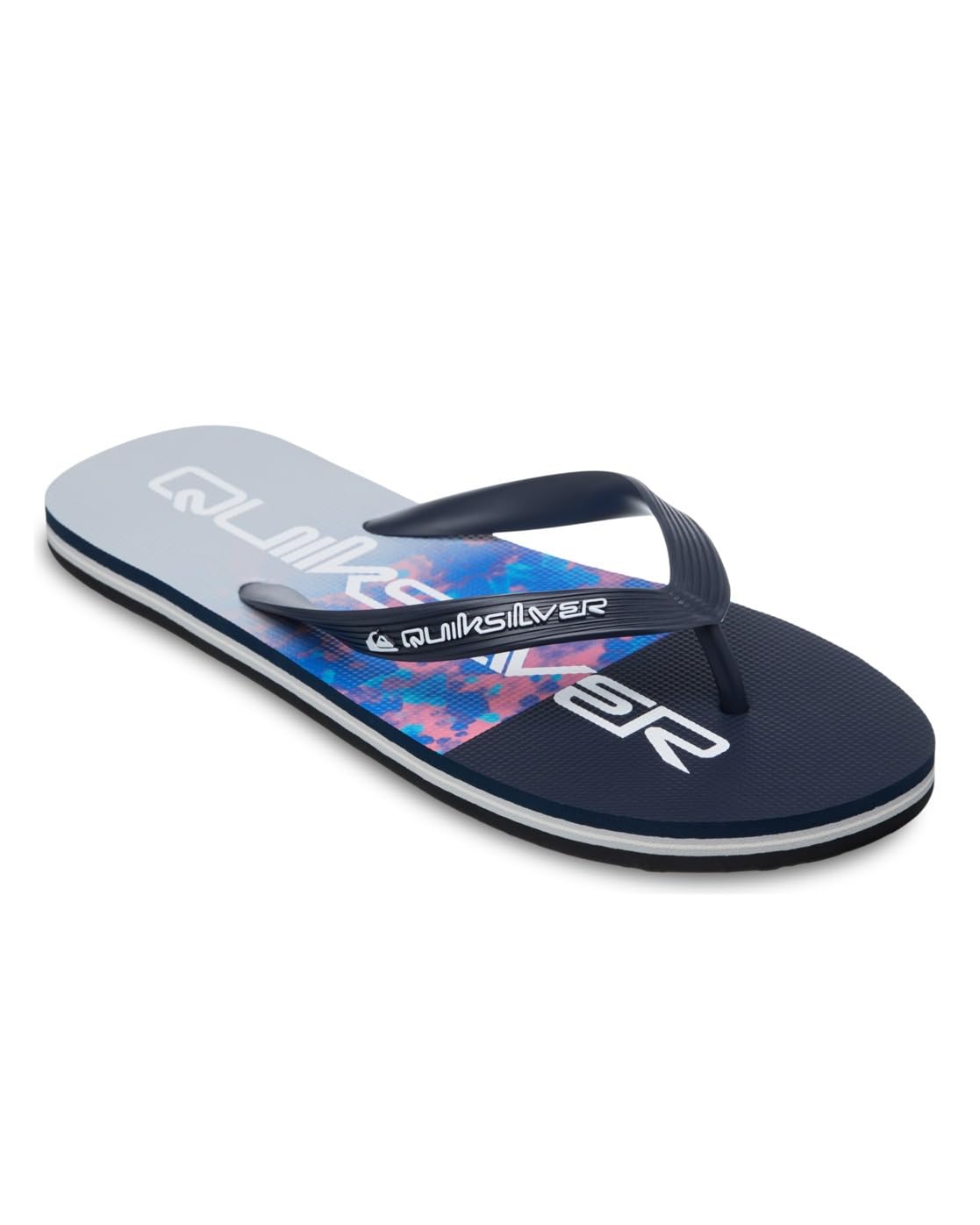 Quiksilver Men's Molokai Stripe 26th Sandal, NEBULAS Blue Fade Reflection, 46 EU