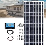 Photo Gallery pxkvrin pannello solare, kit pannello solare monocristallino flessibile, con regolatore 40a - 2 pannelli etfe da 200w 12v-24v, adatti per famiglie, camper, roulotte, barche. 4×200w Photo Gallery pxkvrin pannello solare, kit pannello solare monocristallino flessibile, con regolatore 40a - 2 pannelli etfe da 200w 12v-24v, adatti per famiglie, camper, roulotte, barche. 4×200w
