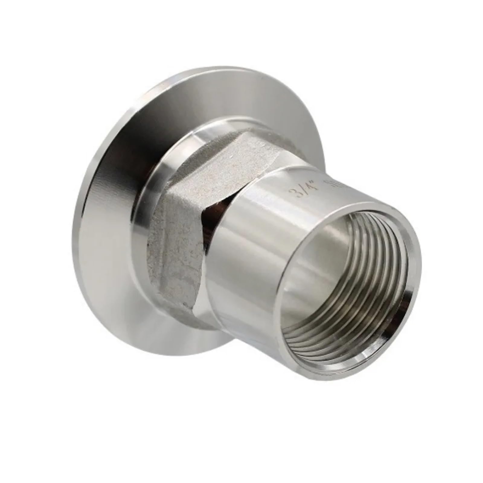 Conector de tubería sanitaria DN32 hembra rosca acero inoxidable 316 K64