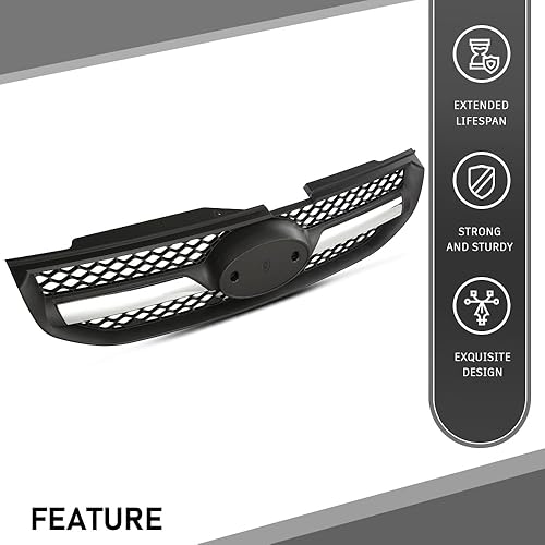 Miniatura 5 de G-PLUS Conjunto de rejilla de parachoques delantero compatible con Kia Sportage 2008 2009 2010