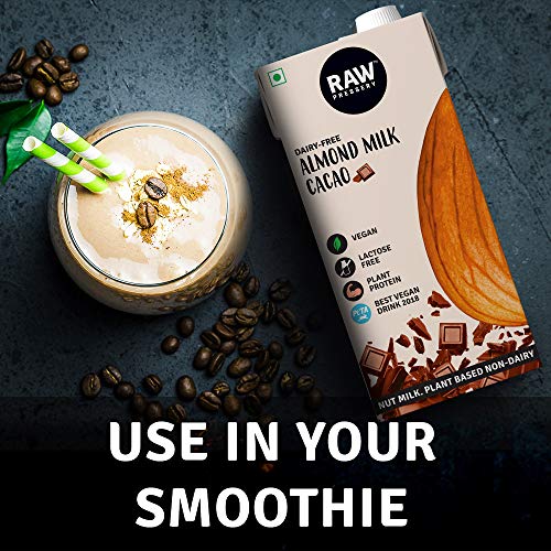 Image of Raw Pressery Almond Beverage Cacao (2 x 1000ML) 100% Lactose-Free, Plant Protein